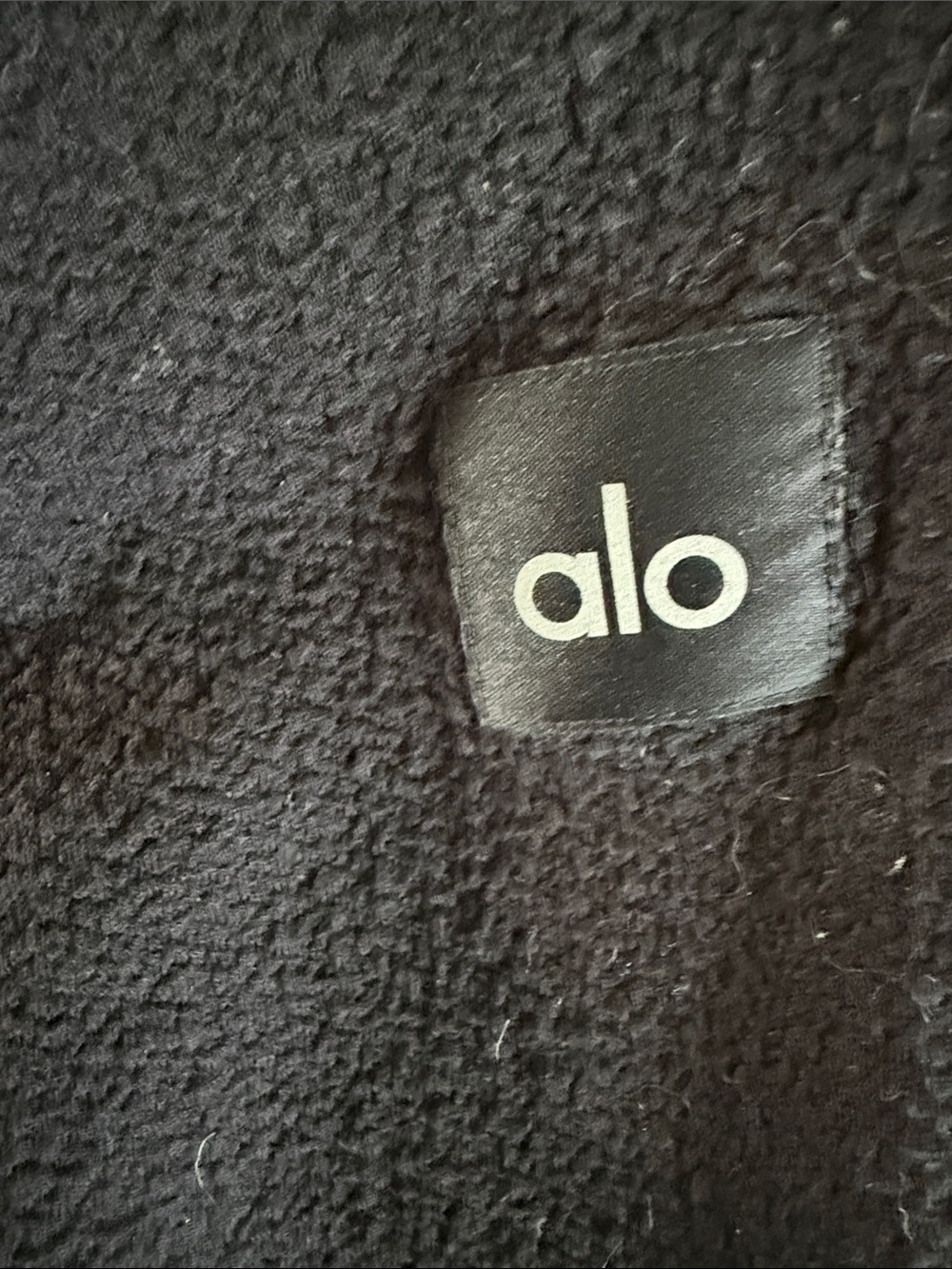 ALO Yoga Black Relaxed cotton light weight textured pant - Picture 3 of 3